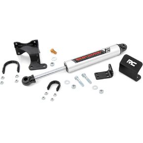Rough Country V2 Steering Stabilizer for 2007-2018 Jeep Wrangler JK - 8731970