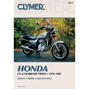 Clymer Repair Manual for Honda CX GL 500/650 Twins 78-83