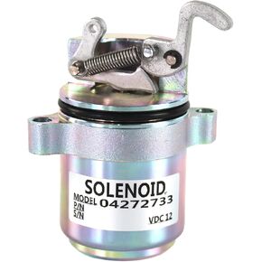 12V Fuel Shut Off Solenoid 04170534R 04272733 M7272733 133499 for Deutz 1011 CASE 360 Backhoe BF4M1011F Bobcat Skid Steer Loader 863 873 S250 Stop Solenoid Valve