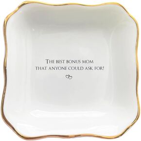 Step mom Gift, Best Bonus Mom Ring Dish, Stepmother Gifts, Gift for Second Mom, Bonus Mom Jewelry dish, Other Mothers Trinket tray