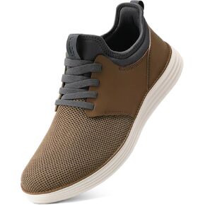 VILOCY Mens Slip On Casual Dress Shoes Hands Free Fashion Sneakers Mesh Tennis Walking Shoes Comfortable Work Shoes Breathable Lightweight Non Slip
