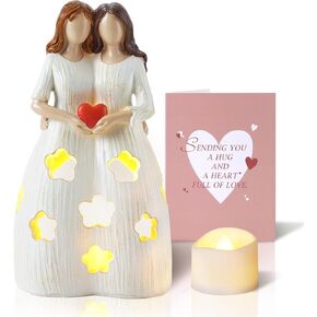 هدايا Homemory للأم في عيد الميلاد وعيد الميلاد وعيد الأم وحامل الشموع وامض وأضواء الشاي LED للبنات والأخت وأفضل الأصدقاء وأفكار الهدايا الفريدة وبطاقة التهنئة in Kuwait