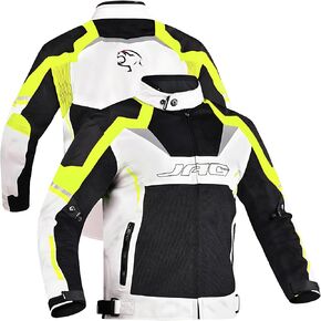 JAG Mesh Motorcycle Jacket-Biker Jacket-CE Armor Motorcycle Jacket Men-High Visibility Motorcycle Jacket with Armor