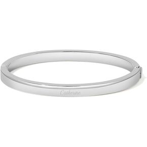 Personalized Sterling Silver Bracelet Engravable Bangle Bracelet, 7.5 inches - Personalized Bangle Bracelets for Women - Engravable Name Bracelets - Friendship Bracelets - Gifts for Mom - Gifts for