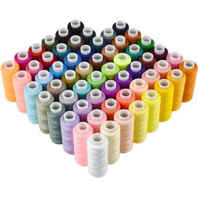 60 Colors Sewing Thread Spool Kit 250 Yards Per Polyester Spools for Hand Sewing, Embroidery and DIY Sewing Machine