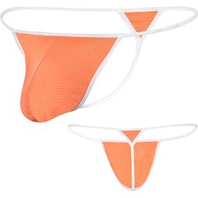 Mens Thongs Underwear Sexy Comfort G-string Breathable with Large Tension, Soft Bulge Enhancing, Size Fit