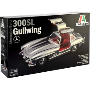 Italeri 3612S 3612S-1:16 Mercedes-Benz 300 SL Gullwing, Model Building, Building kit, Stand Model Making, Crafts, Hobby, Gluing, Plastic kit, unpainted