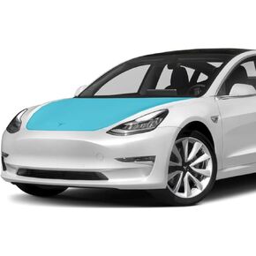 Compatible with Tesla Model 3 (2017-23) Full Hood PPF Kit TPU Pre-Cut Paint Protection Film Clear Bra - Tools Included - Protects Paint - Hydrophobic Self Healing UV Resistant