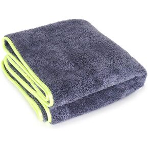 Liquid X Supersized XL 20" x 40" Professional Grade Super Plush Microfiber Car Drying Detailing Towel with Silk Edge (2 Pack)
