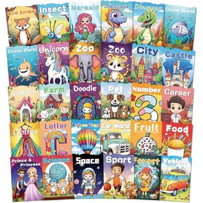 30Pcs Coloring Books for Kids Ages 4-8 Coloring Books Bulk for Kids, Kids Birthday Party Favors Gifts School Classroom Activity Supplies Goodie Bags Stuffers Holiday Supplies Gifts for Children's Day
