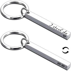 11th Anniversary Steel Gifts - 11th Wedding Anniversary for Husband Wife 11 Year Anniversary Giift for Couple I Steel Do 11th Anniversary Cool Keychains Gifts for Him Her Valentines Christmas Gifts