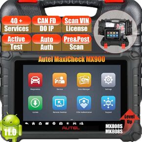 Autel MaxiCheck MX900 Bidirectional OBD2 Scanner, Android 11 40+ Service Functions 8 inch All System Diagnostics Scan Tool, Updated of MK900 MK808 MK808S MK808BT