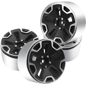 2.2" Metal Beadlock Wheel Rims 35mm Wide Fit 2.2 Tires Compatible with Traxxas TRX4 TRX6 Axial SCX10 90046 AXI03007 Wraith RR10 Spectra Tamiya MST 1/10 RC Crawler