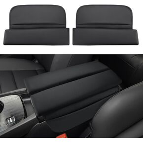 INTGET Car Center Console Armrest Cover for Nissan Rogue Accessories 2021-2024 2022 2023 Leather Arm Rest Box Lid Middle Console Seat Cover Protector (Black Cushion Texture, 2021-2024)