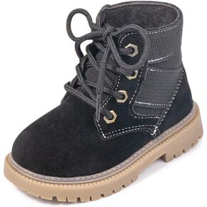 Oamico Toddler Boys Girls Hiking Boots Little Kid Work Boots Outdoor Non Slip Lace Up Winter Snow Ankle Boots