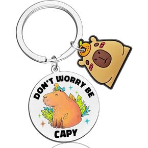 Cute Capybara Keychain Gifts For Women Men Friends Capybara Lovers Birthday Emo Stuff Mental Health Gifts For Coworkers Capybara Gifts For Teen Girls Christmas Gift Ideas