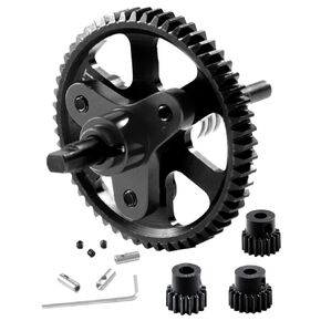 مزيل قابض النعال المعدني ترس الخزانة التفاضلية 54T مع 15T/17T/19T Pinions Gear مجموعات ترقيات جزء لسيارة 1/10 Rustler/Slash/Stampede VXL 4X4 RC Car، أزرق