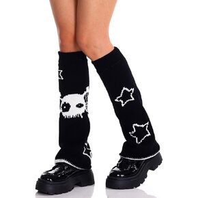 Leg Warmers Skull Leg Warmers Gothic Black Leg Warmers Star Leg Warmers in Saudi Arabia