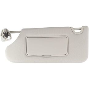 Dasbecan Gray Left Driver Side Sun Visor Compatible with Nissan Altima 2013 2014 2015 2016 2017 2018 with Mirror and Vanity Light Without Sunroof Replaces# 96401-3TA2A