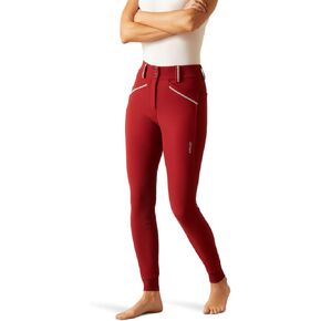 Ariat Women's Tri Factor Grace Knee Patch Breech, Sun-Dried Tomato, 30