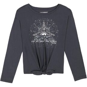 Lucky Brand Girls' Long Sleeve Graphic T-Shirt