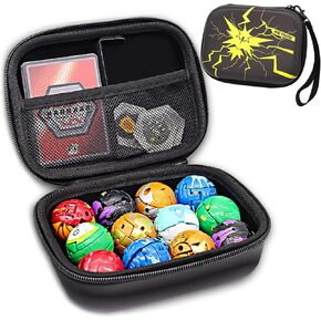 حقيبة تخزين منظمة للألعاب متوافقة مع شخصيات باكوغان/باكوكورز/شخصية المعركة/بطاقات التداول/الألعاب الصغيرة/الدمى الصغيرة، حامل حاوية منظم للحمل الصلب. (صندوق فقط) (42، أزرق-1) in Kuwait