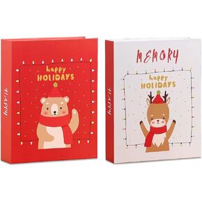 Photo Album 4x6 2 Pack, Small Photo Albums 4x6 100 Photos,Baby Photo Albums Top Loader,Kids Photo Albums for Birthday Christmas Family Wedding Baby Children-Mix -1 in Kuwait