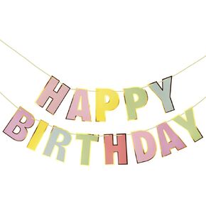 Happy Birthday Banner in Black Glitter for Birthday Party Decorations- Pre-Strung, Birthday Decor Backdrop, Happy Birthday Sign for Women, Men and Kids Birthday Celebrations(Black)