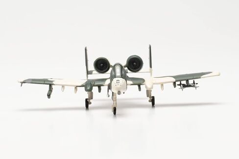 Herpa Military Model Airplane, U.S. Air Force Fairchild A-10A Thunderbolt II -, Eielsen Air Base, “Exercise Cool Snow Hog", Scale 1:200 - Collectible Airplane Model, Army Aircraft Made of Metal in Saudi Arabia