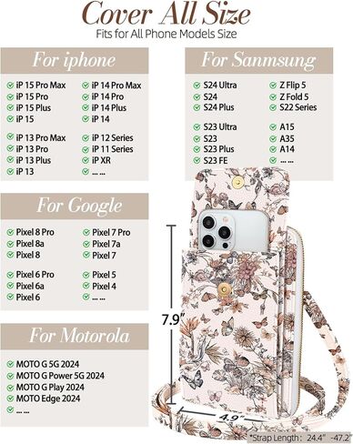 Cell Phone Purse Crossbody Bags for Women - Cute Design Leather Cellphone Bag Small Wallet Purses with Strap in Kuwait