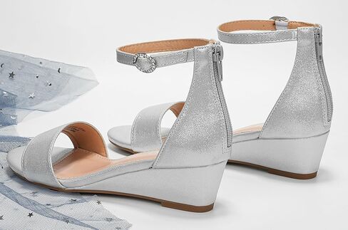 Girls High Heels Sandal for Girls Open Toe Ankle Buckle Strap Dress Shoes for Little Big Kids in Wedding Party Block Chunky Pump Sandals Chunky Pump Sandals in Saudi Arabia