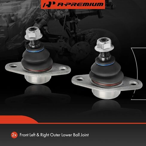 A-Premium 2 x Front Outer Lower Ball Joint, Compatible with Mini Cooper 2002 2003 2004 2005 2006 2007 2008 in Saudi Arabia