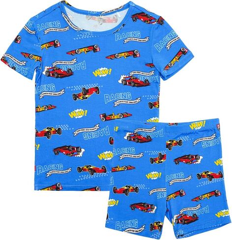 Bamboo Viscose Toddler Pajamas Sets, Kid Boy Girl Snug Fit Short Sleeve Summer Sleepwear Pjs 2pcs Set in Saudi Arabia