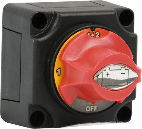 WirthCo 20387 Battery Doctor Mini Master Rotary Dial Disconnect Switch with On/Off Knob and Bottom Cover in Kuwait