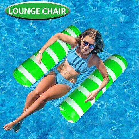 6 Pack Inflatable Pool Floats Adult Size Water Hammock,Hammock Floats for Adults,4-in-1 Multi-Purpose Pool Floating Toys,Pool Rafts Lounge Chairs Floaties,for Adults Vacation Fun and Rest in Saudi Arabia