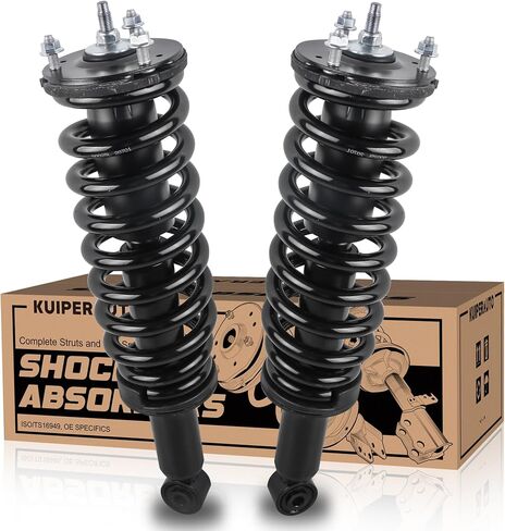 171348L 171348R 37240 4PCS Complete Front Rear Struts Assembly Compatible for 2001-2007 Toyota Sequoia (4WD RWD) Front & Rear Coil Spring Shock Absorber in Kuwait