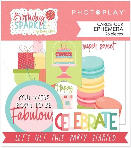 مجموعة Generic Photoplay Christmas Sparkle Collection - مجموعة مجموعة 12 × 12 + قوالب بطاقات Ephemera، مختلطة، PP-BDS-08 in Saudi Arabia