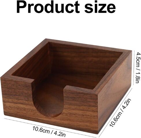 Koqye Walnut Wood Memo Pad Holder, Sticky Notes Pad Holder Desk Organizer for Sticky Note Pads, Memo Holder for Office Home Desk Supplies (Holder) in Saudi Arabia