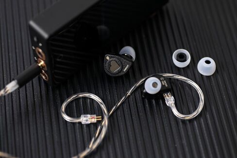 Linsoul SIMGOT EW300 1DD+1Planar+1PZT محرك هجين في شاشة الأذن، سماعات أذن سلكية IEM، سماعات أذن للألعاب مع فوهات قابلة للفصل، كابل OFC IEM مطلي بالفضة للموسيقي الصوتي (EW300 DSP) in Kuwait