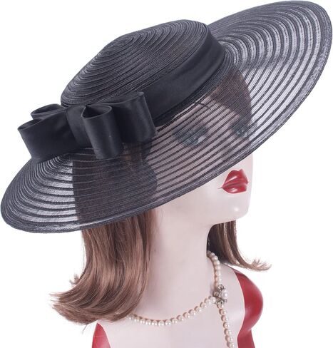 Lawliet Womens 1950s Fascinator Wedding Church Racing Hat Elegant Headpiece T449 in Kuwait
