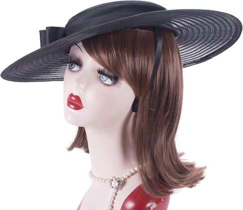 Lawliet Womens 1950s Fascinator Wedding Church Racing Hat Elegant Headpiece T449 in Kuwait