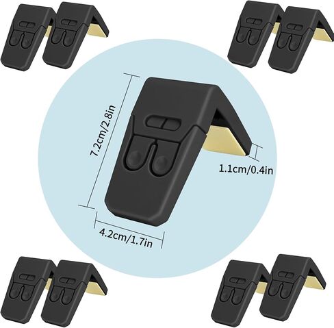أقفال خزانة FYY للأطفال - 8 عبوات من أقفال خزانة مقاومة للأطفال، أقفال أمان للأطفال للخزانات، أقفال أدراج من نوع زاوية مقاومة الطفل مع لاصق قوي للأدراج والأبواب والخزائن in Kuwait