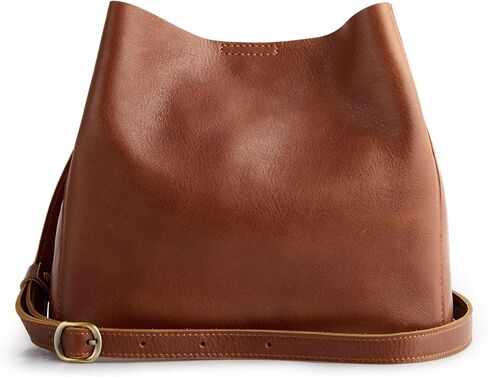S-ZONE Full Grain Leather Crossbody Bags for Women Shoulder Bag Butterfly Bucket Purses in Saudi Arabia
