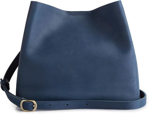 S-ZONE Full Grain Leather Crossbody Bags for Women Shoulder Bag Butterfly Bucket Purses in Saudi Arabia