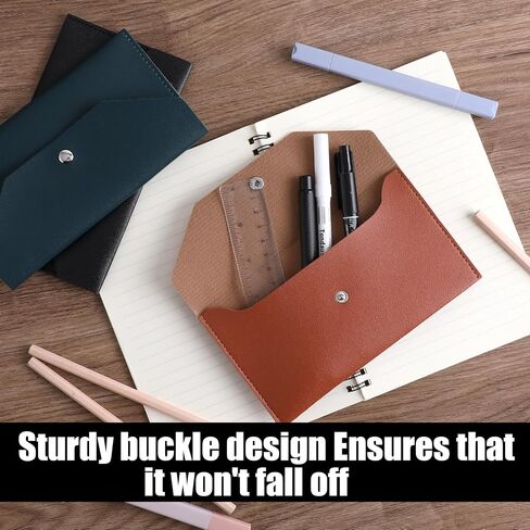 3 PCS Reusable Budget Envelope Cash Envelope Wallet PU Leather Cash Money Pouch Cash Stuffing Wallet Cash Envelope Cash Tip Envelopes Cash Wallet Envelope for Cash, Checks, Bills in Saudi Arabia