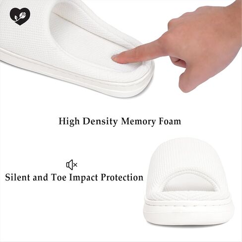 SOULROSE Slippers for Women Memory Foam House Bedroom Platfoam Slipper Slides Cloud Lightweight Comfy Waffle Womens Slippers Cozy Open Toe Indoor Outdoor Slide Shoes in Saudi Arabia