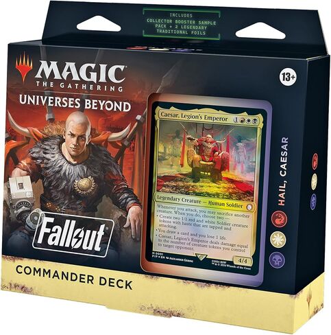 Magic: The Gathering Fallout Commander Deck Bundle - تتضمن جميع الطوابق الأربعة (1 Hail Caesar، 1 Scrappy Survivors، 1 Science!، و1 Mutant Menace) in Kuwait