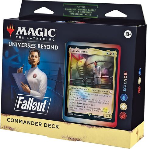 Magic: The Gathering Fallout Commander Deck Bundle - تتضمن جميع الطوابق الأربعة (1 Hail Caesar، 1 Scrappy Survivors، 1 Science!، و1 Mutant Menace) in Kuwait