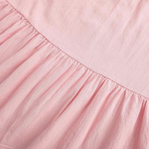 Girls Maxi Skirts Button Front High Waisted Long Skirt with Belt Ruffled Skirts with Pocke in Kuwait