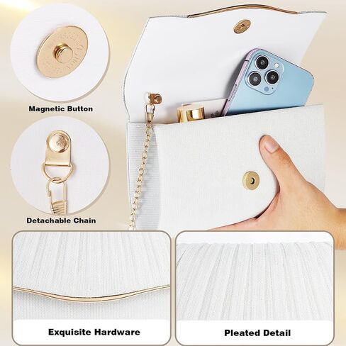 Clutch Purses for Women Formal Dressy Evening Bag Handbags Crossbody Bag for Wedding Cocktail Prom Party Elegance Charm in Kuwait